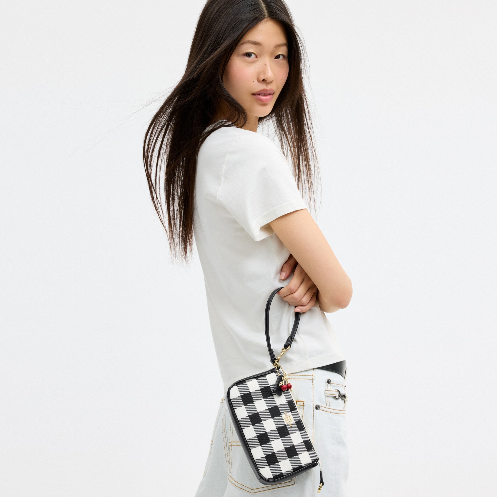 Nolita 19 With Gingham Print And Charm