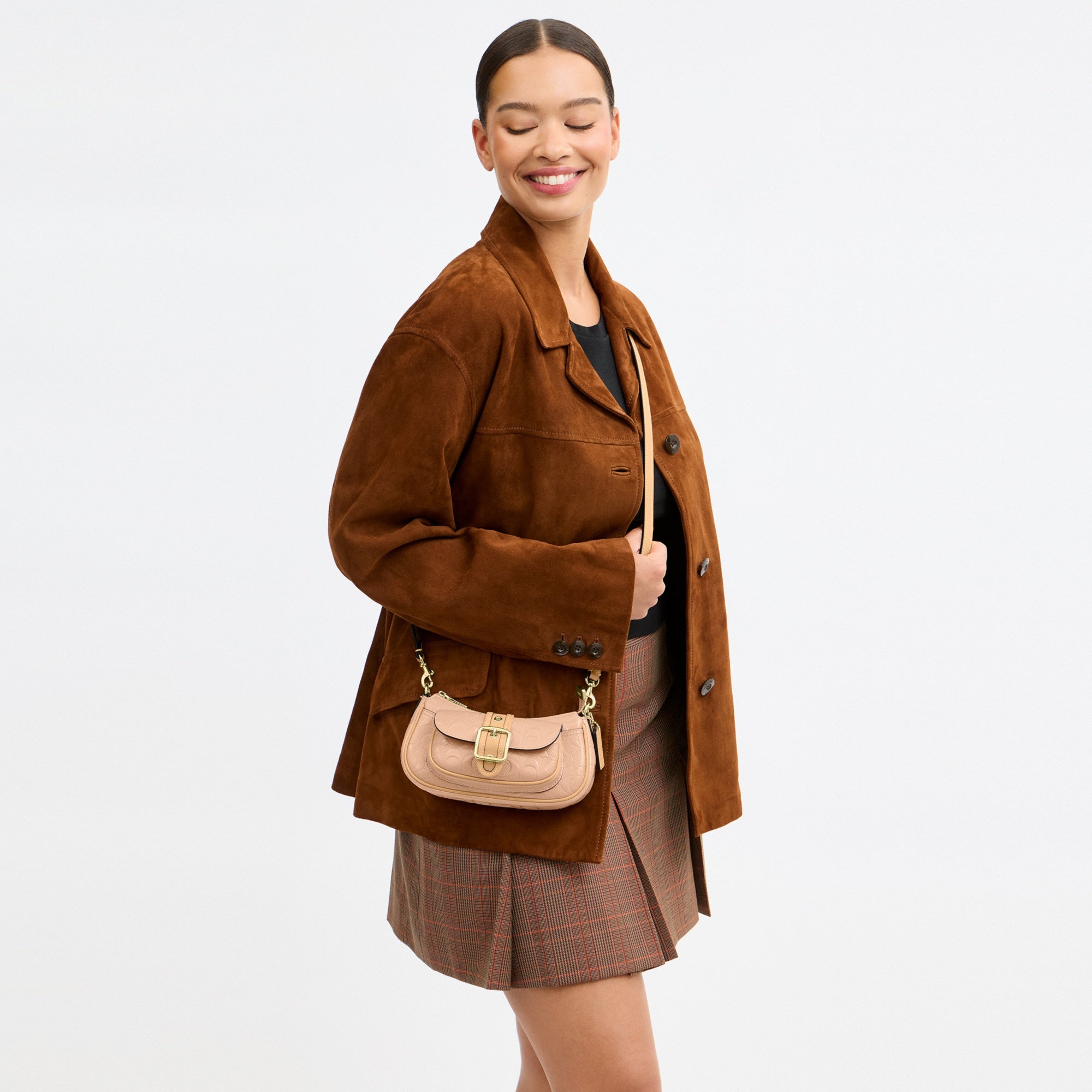 Ashton Mini Shoulder Bag In Signature Leather