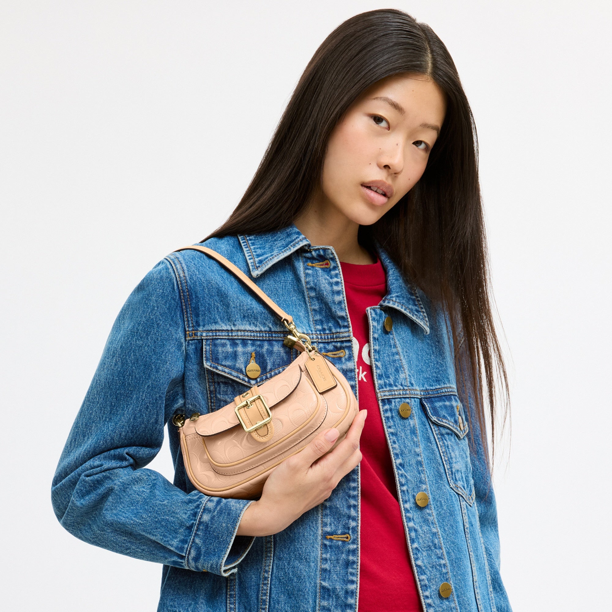 Ashton Mini Shoulder Bag In Signature Leather