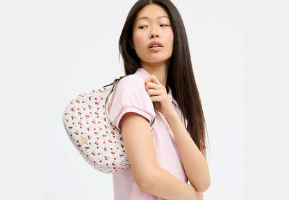 Emily Shoulder Bag With Cherry Print
