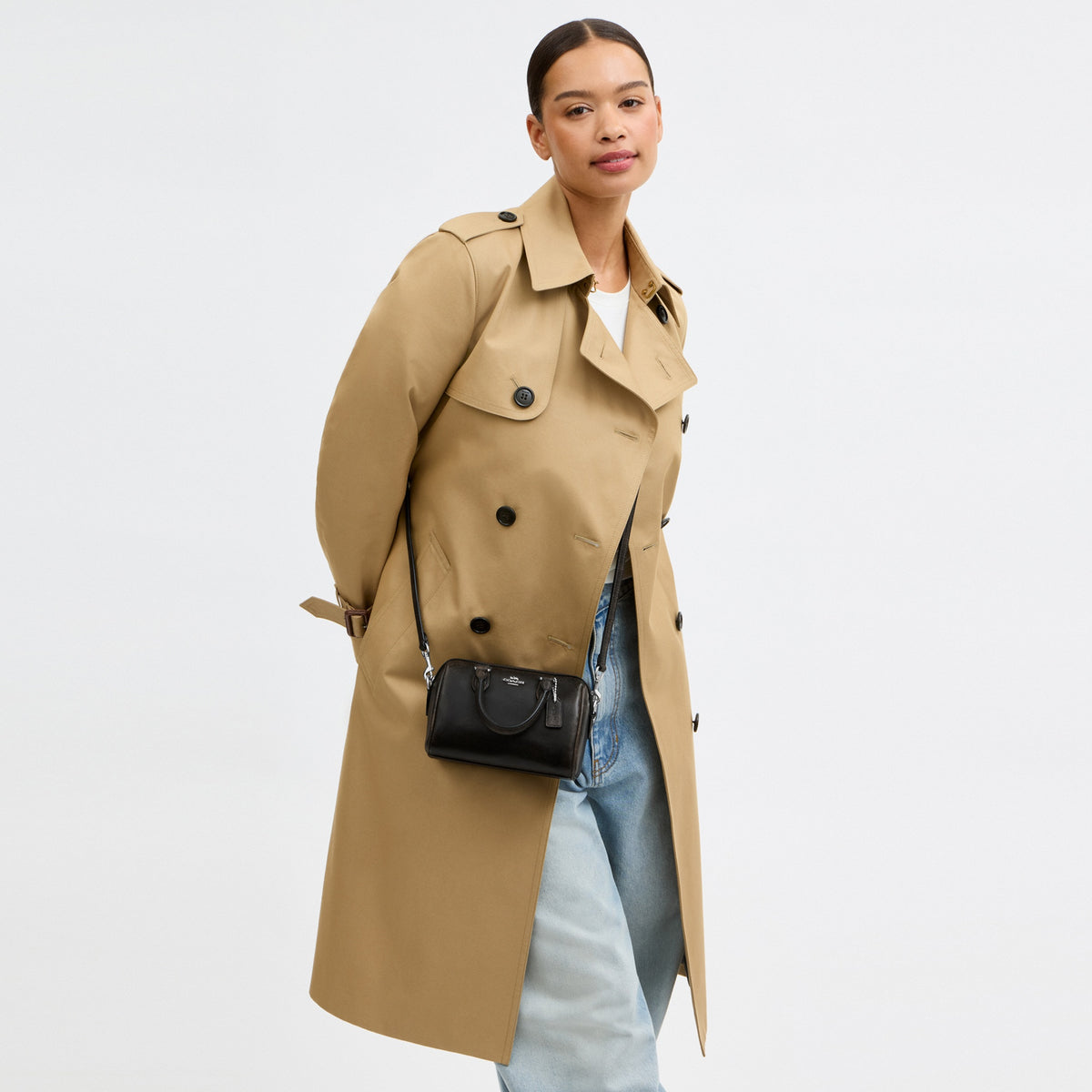 Mini Rowan Crossbody Bag In Loved Leather