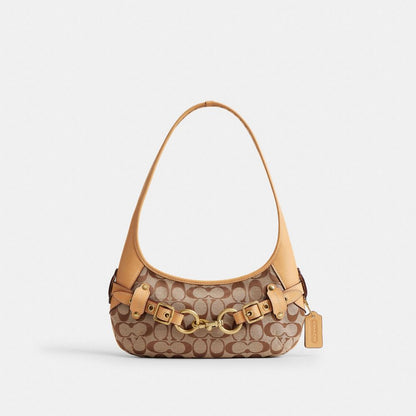 Belted Ergo Shoulder Bag 26 In Signature Jacquard