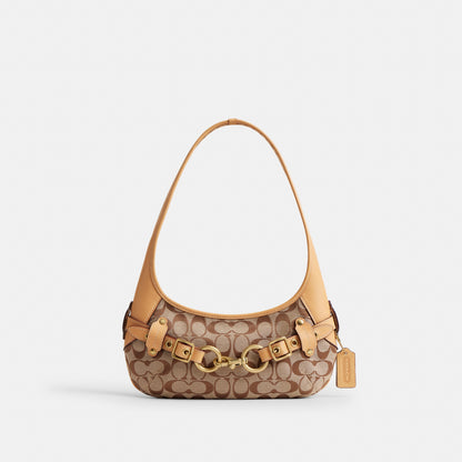 Belted Ergo Shoulder Bag 26 In Signature Jacquard
