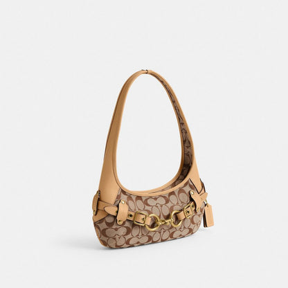 Belted Ergo Shoulder Bag 26 In Signature Jacquard