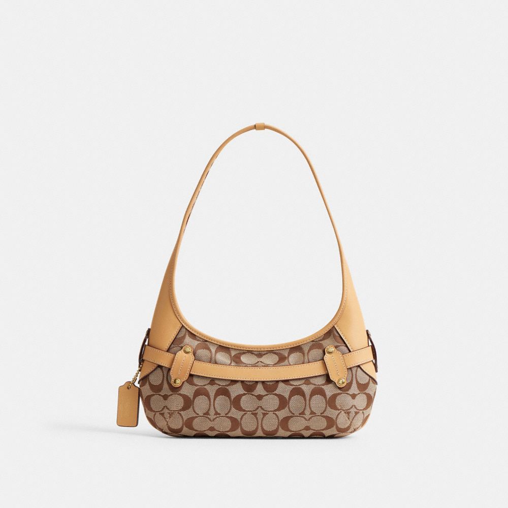 Belted Ergo Shoulder Bag 26 In Signature Jacquard