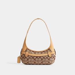 Belted Ergo Shoulder Bag 26 In Signature Jacquard