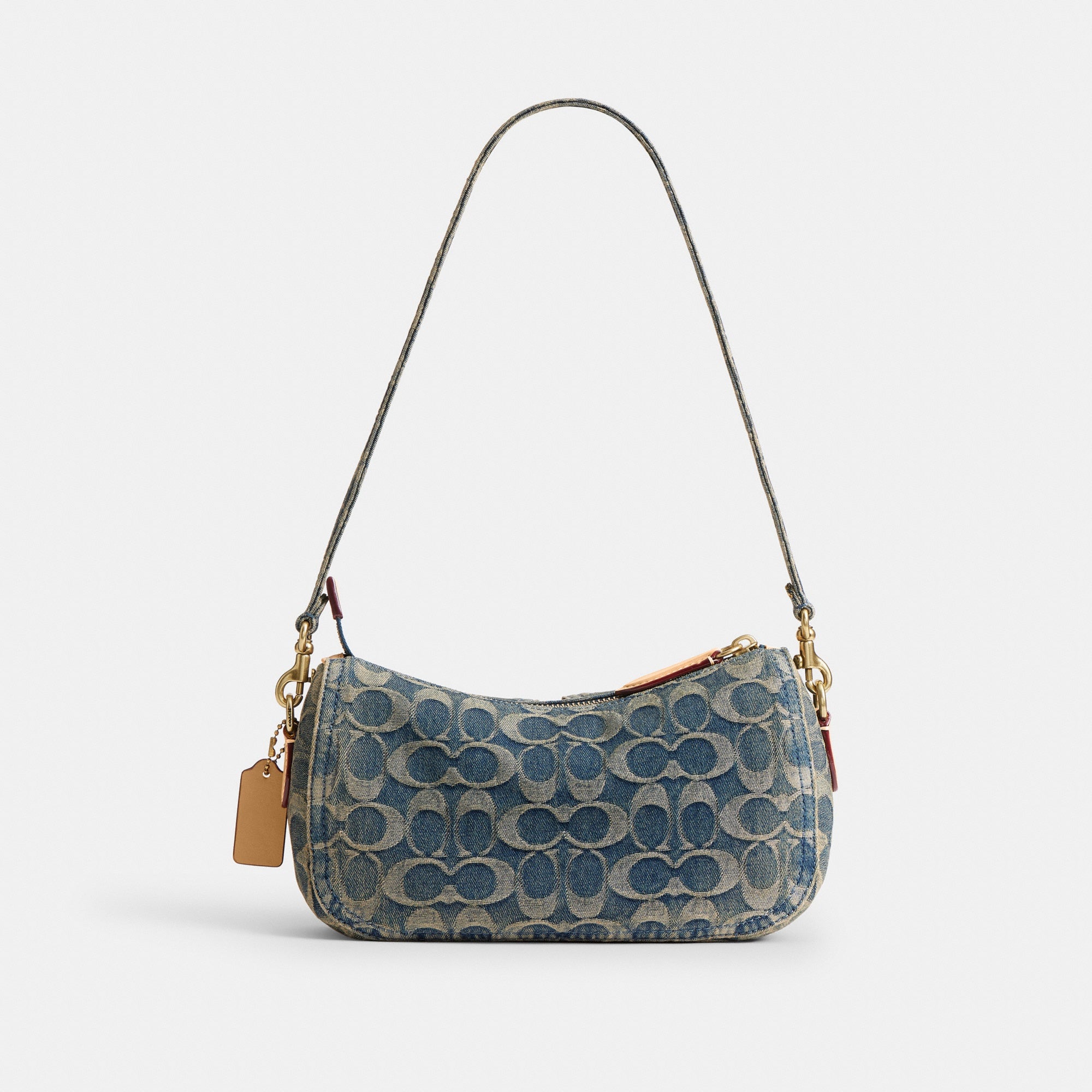 Twin Turnlock Waverly Bag In Signature Regenerative Cotton Denim