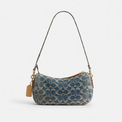 Twin Turnlock Waverly Bag In Signature Regenerative Cotton Denim