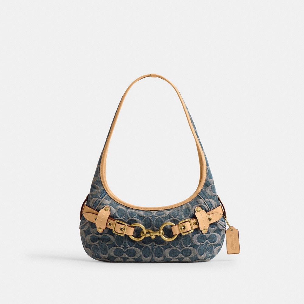 Belted Ergo Shoulder Bag 26 In Signature Jacquard