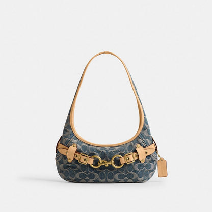 Belted Ergo Shoulder Bag 26 In Signature Jacquard