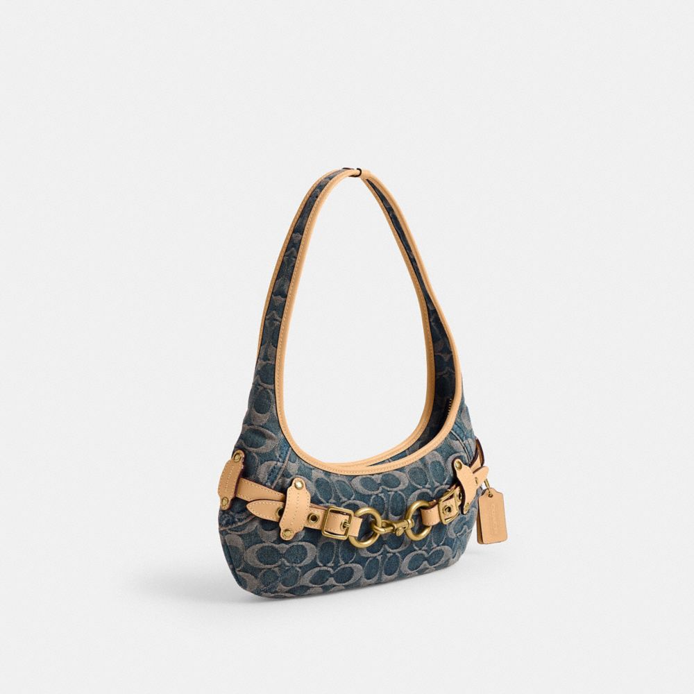 Belted Ergo Shoulder Bag 26 In Signature Jacquard
