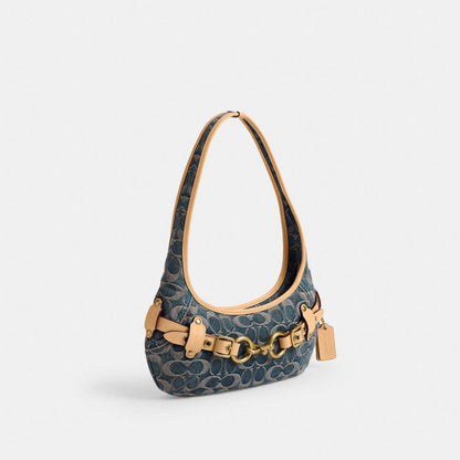 Belted Ergo Shoulder Bag 26 In Signature Jacquard