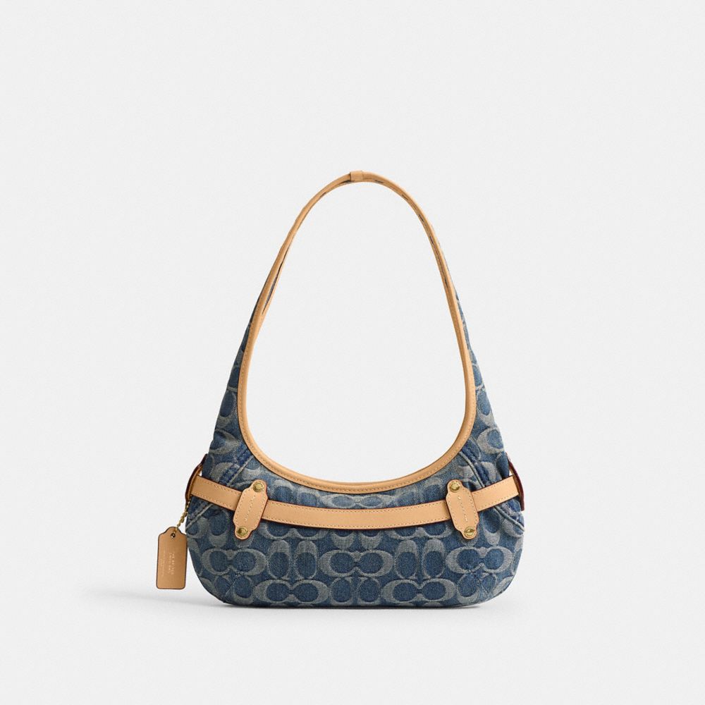 Belted Ergo Shoulder Bag 26 In Signature Jacquard