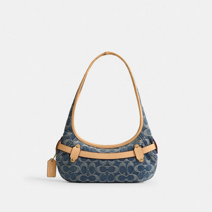 Belted Ergo Shoulder Bag 26 In Signature Jacquard