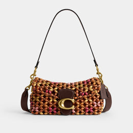 Tabby Shoulder Bag 26 With Wooden Beading