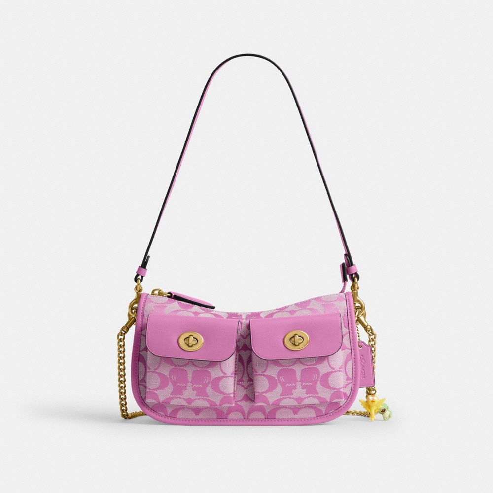 Twin Turnlock Waverly Bag In Signature Regenerative Cotton Denim