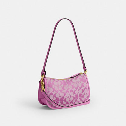 Twin Turnlock Waverly Bag In Signature Regenerative Cotton Denim