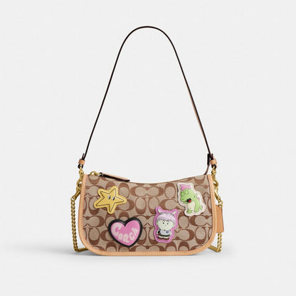 Twin Turnlock Waverly Bag In Signature Regenerative Cotton Denim