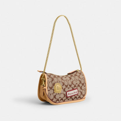 Twin Turnlock Waverly Bag In Signature Regenerative Cotton Denim