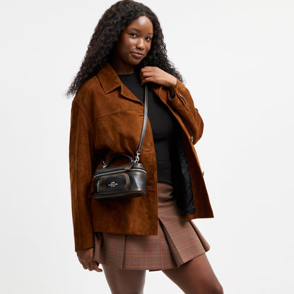 Rainer Crossbody Bag 18 With Pocket In Loved Leather