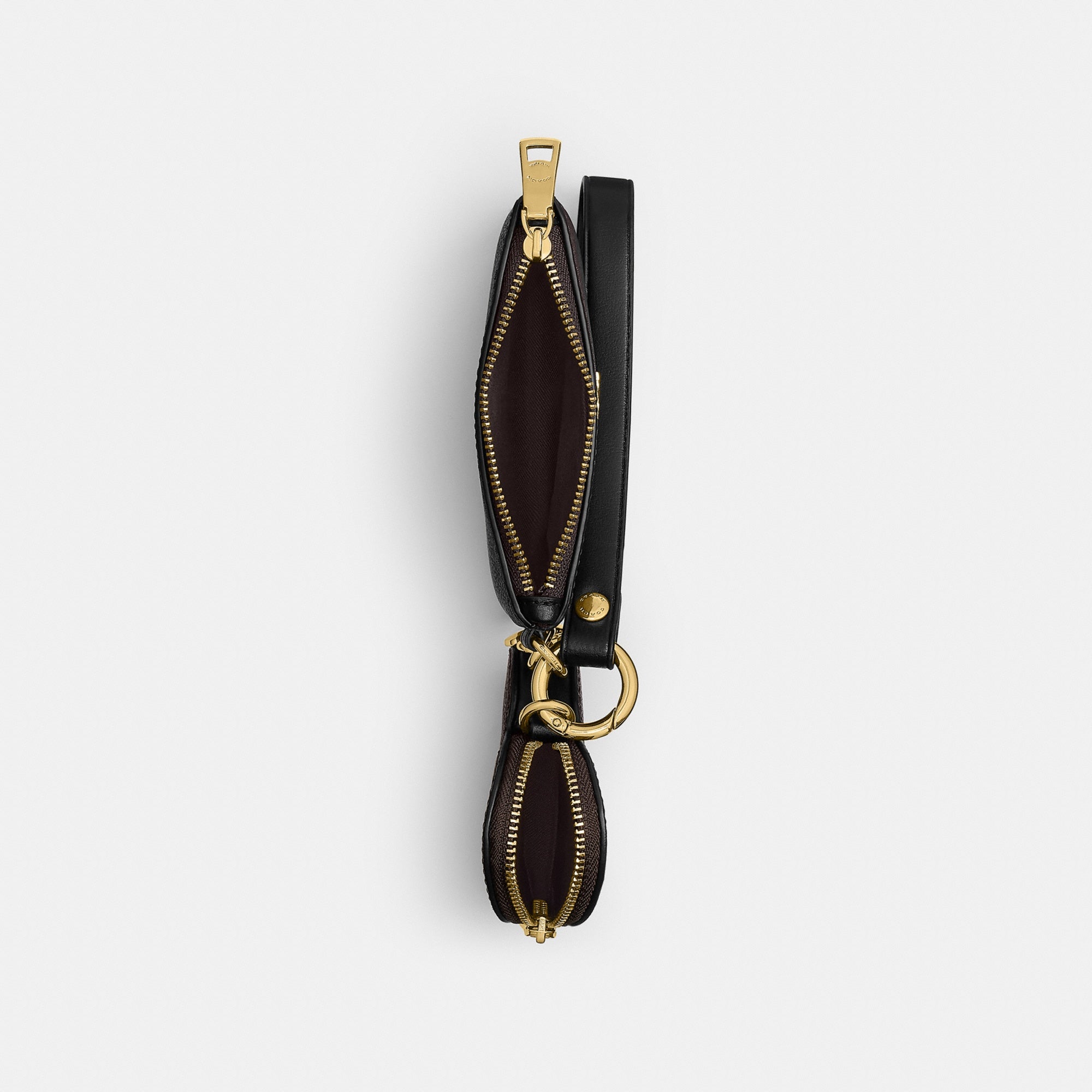 Wristlet And Heart Pouch In Signature Canvas With Charm