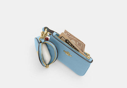 Wristlet And Heart Pouch With Charm