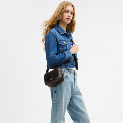 Mini Carey Crossbody Bag In Loved Leather