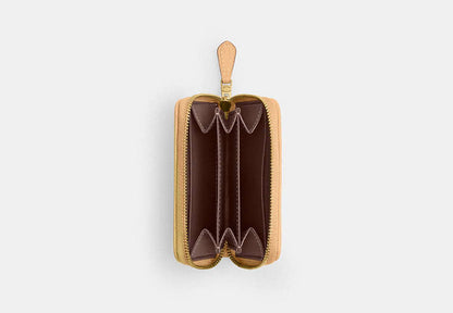 Essential Small Zip Around Card Case In Signature Jacquard