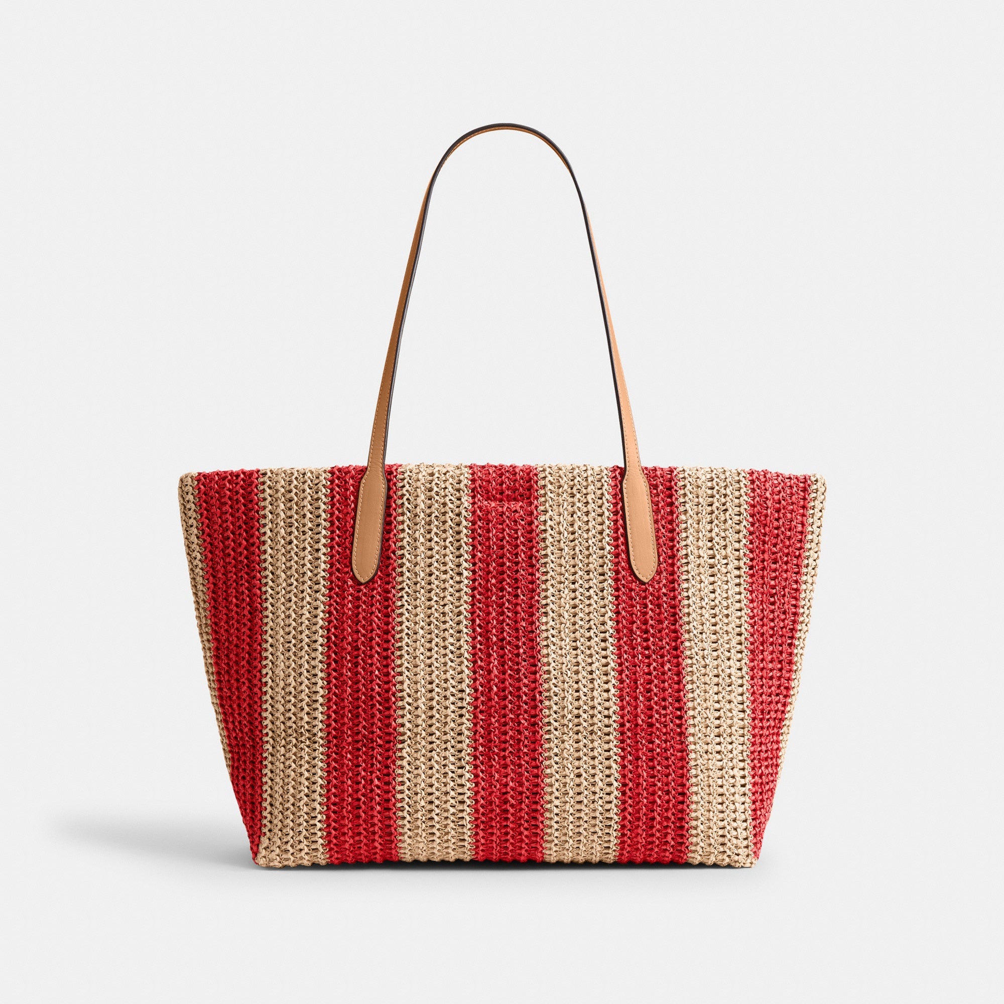 City Tote Bag With Stripes And Charm