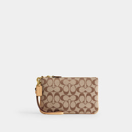 Essential Small Wristlet In Signature Jacquard