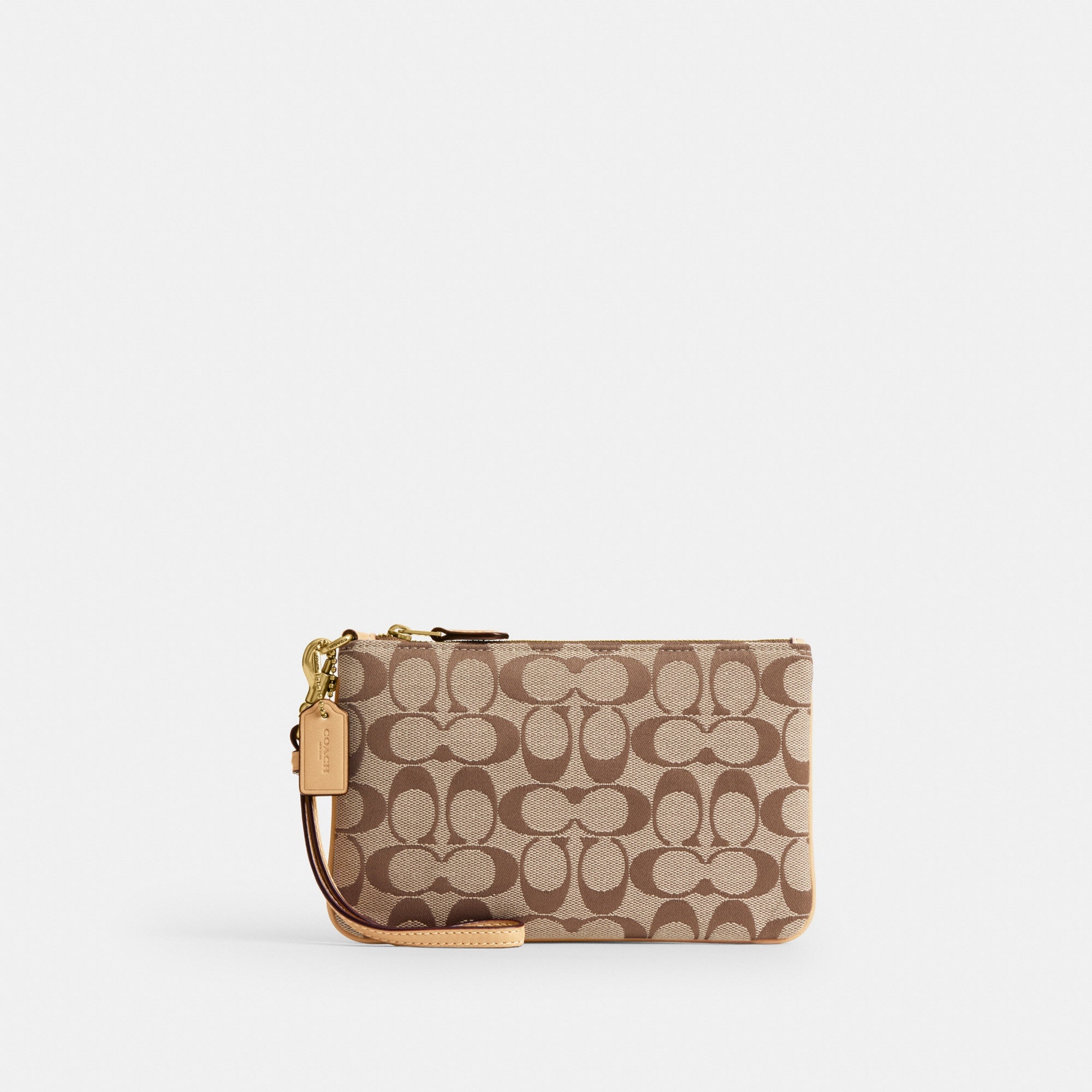Essential Small Wristlet In Signature Jacquard