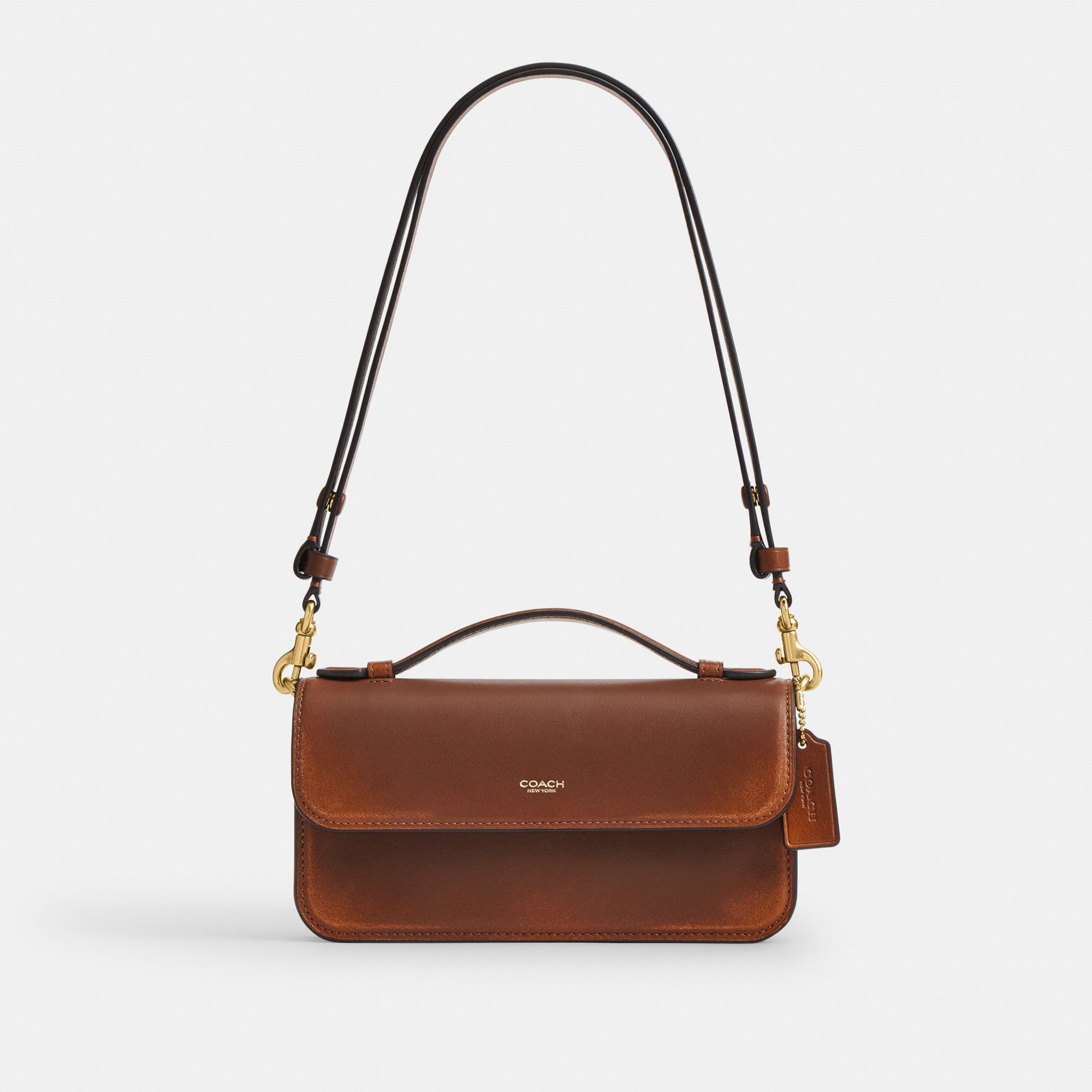 New York Elora Top Handle Crossbody Bag In Loved Leather