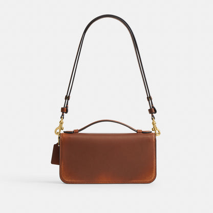 New York Elora Top Handle Crossbody Bag In Loved Leather