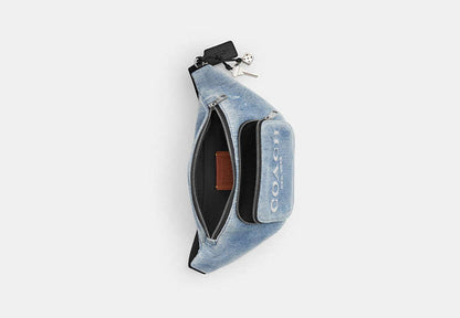 Travis Belt Bag 35 In Loved Denim With Charms
