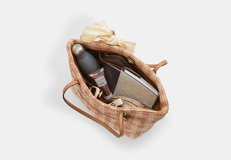 City Tote Bag With Gingham Print
