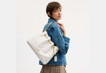 Evelyn Shoulder Bag With Quilting And Charm