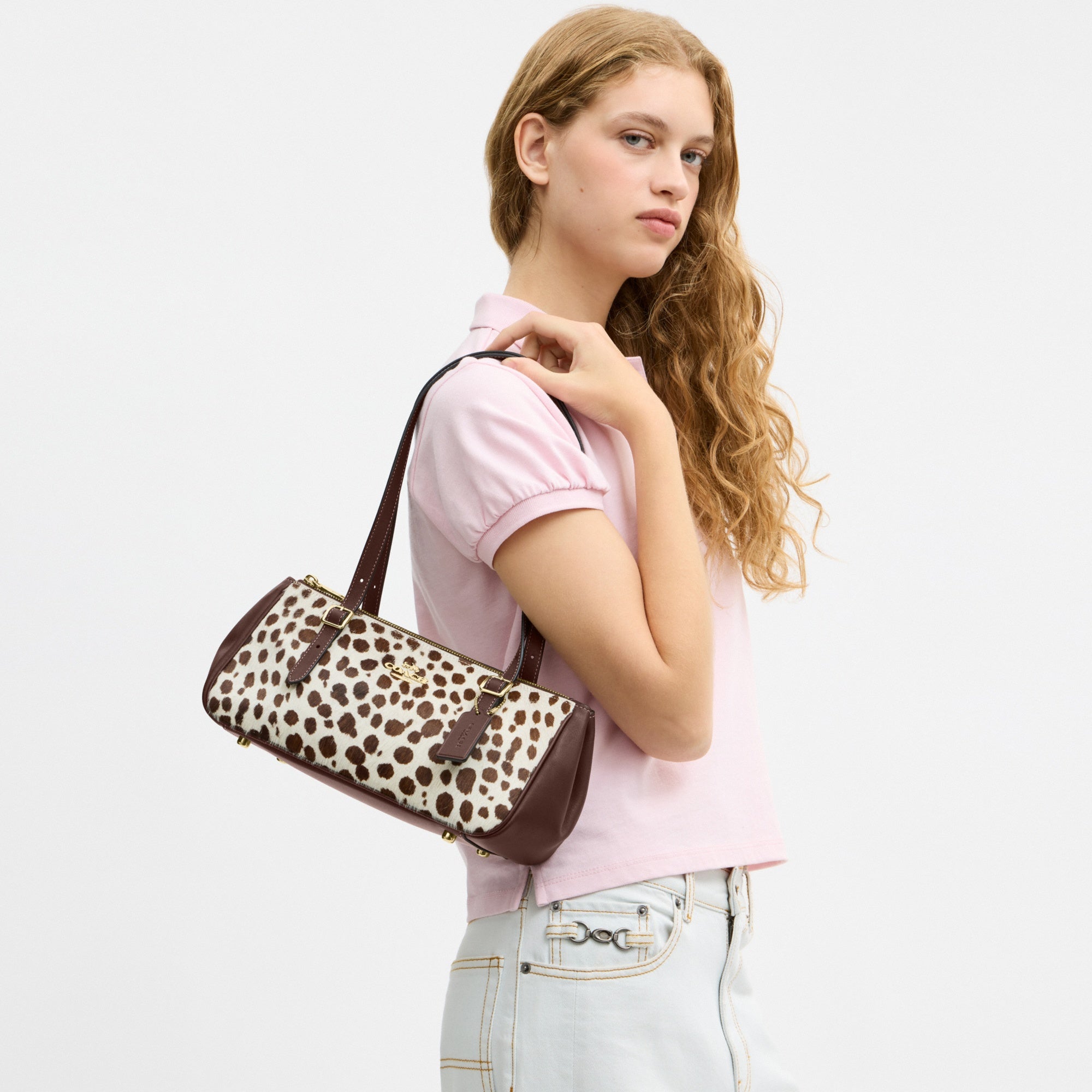 Asher Shoulder Bag In Haircalf