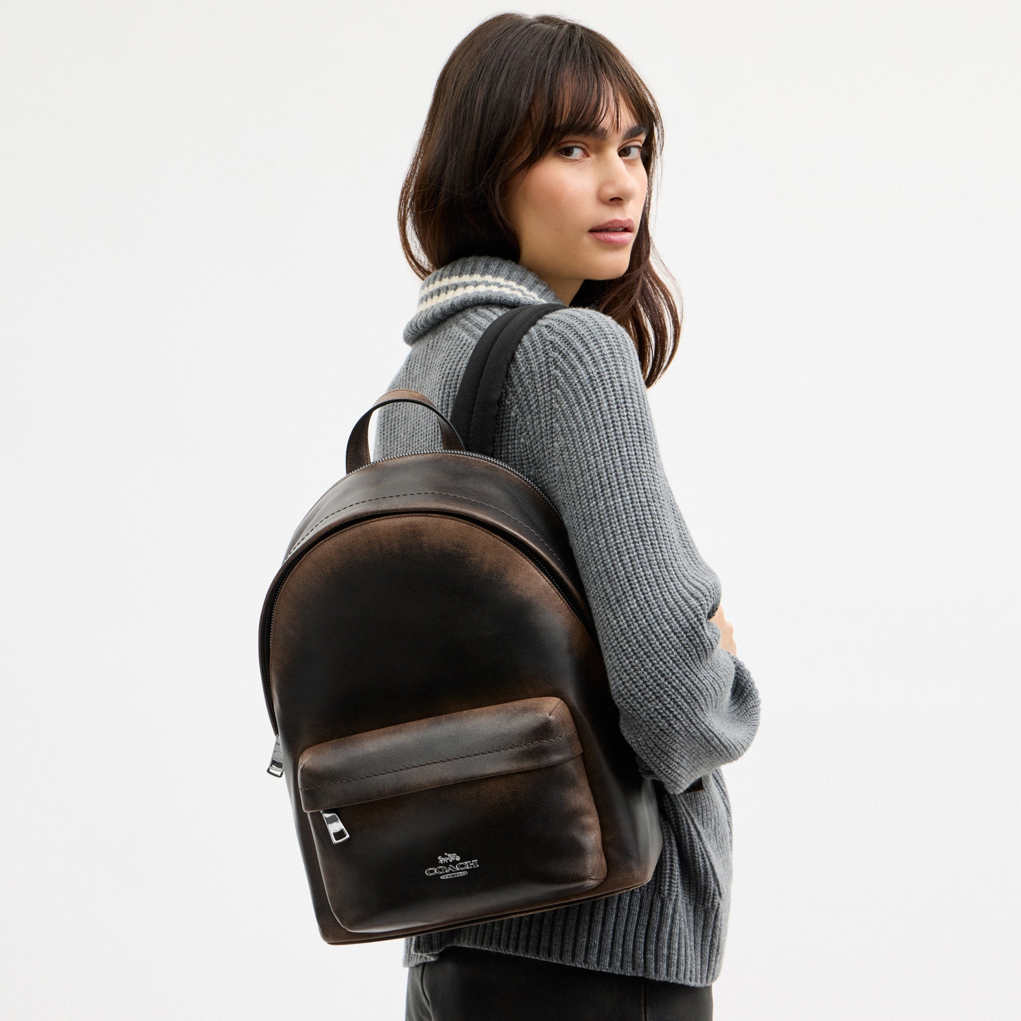 Taylor Small Backpack In Loved Leather