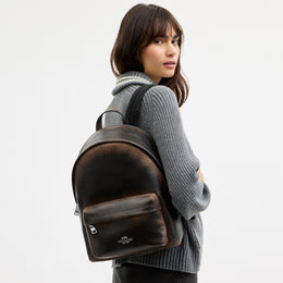 Taylor Small Backpack In Loved Leather