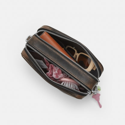 Carey Crossbody Bag In Loved Leather