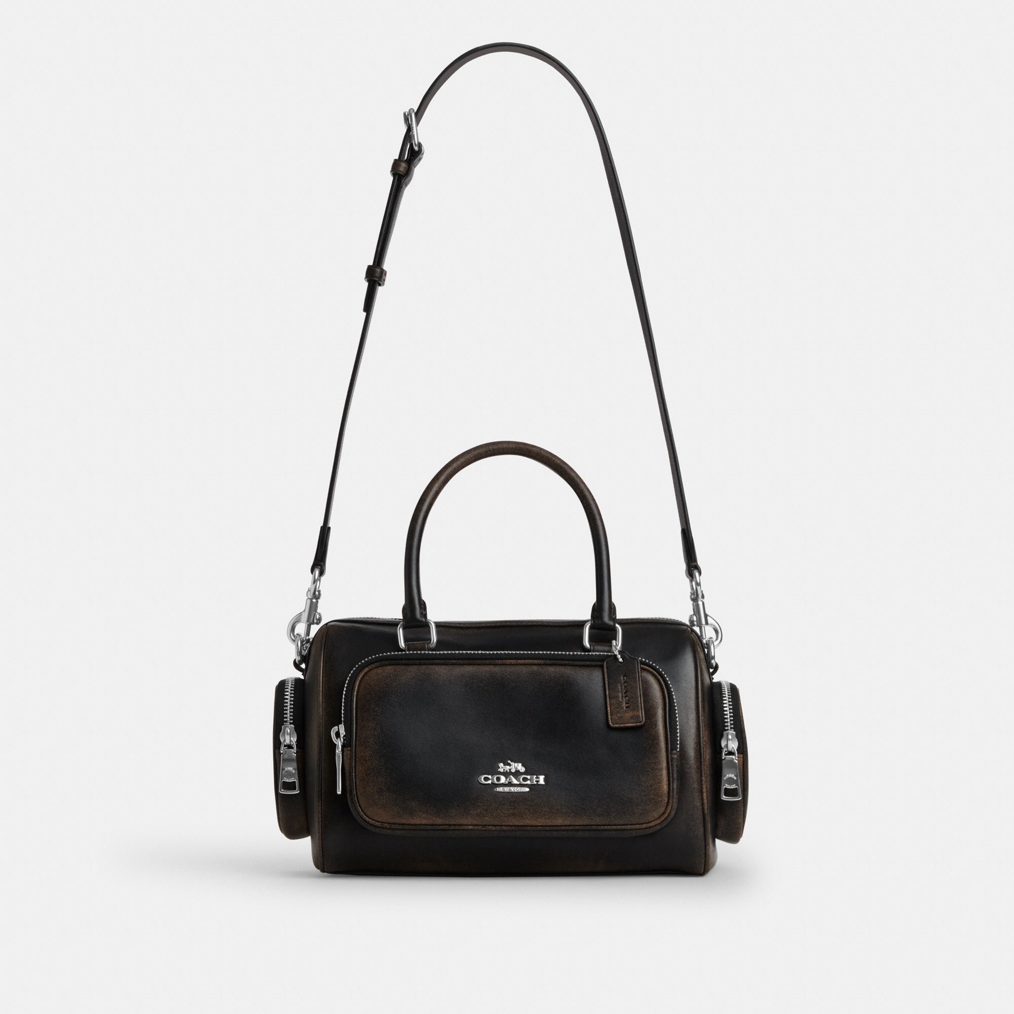 Rowan Satchel Bag With Pockets In Loved Leather