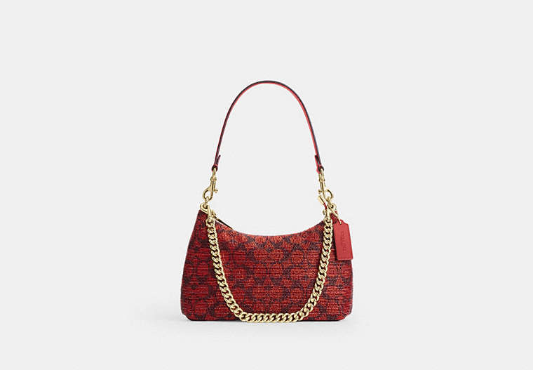 Teri Shoulder Bag In Signature Beaded Satin