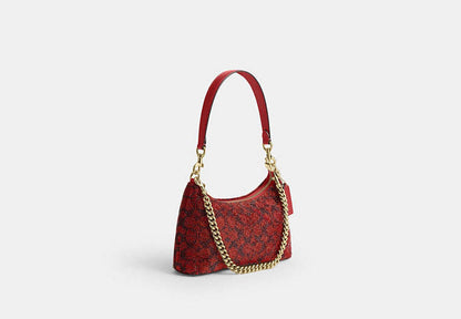 Teri Shoulder Bag In Signature Beaded Satin
