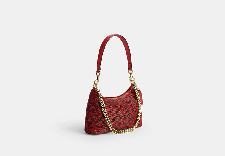 Teri Shoulder Bag In Signature Beaded Satin