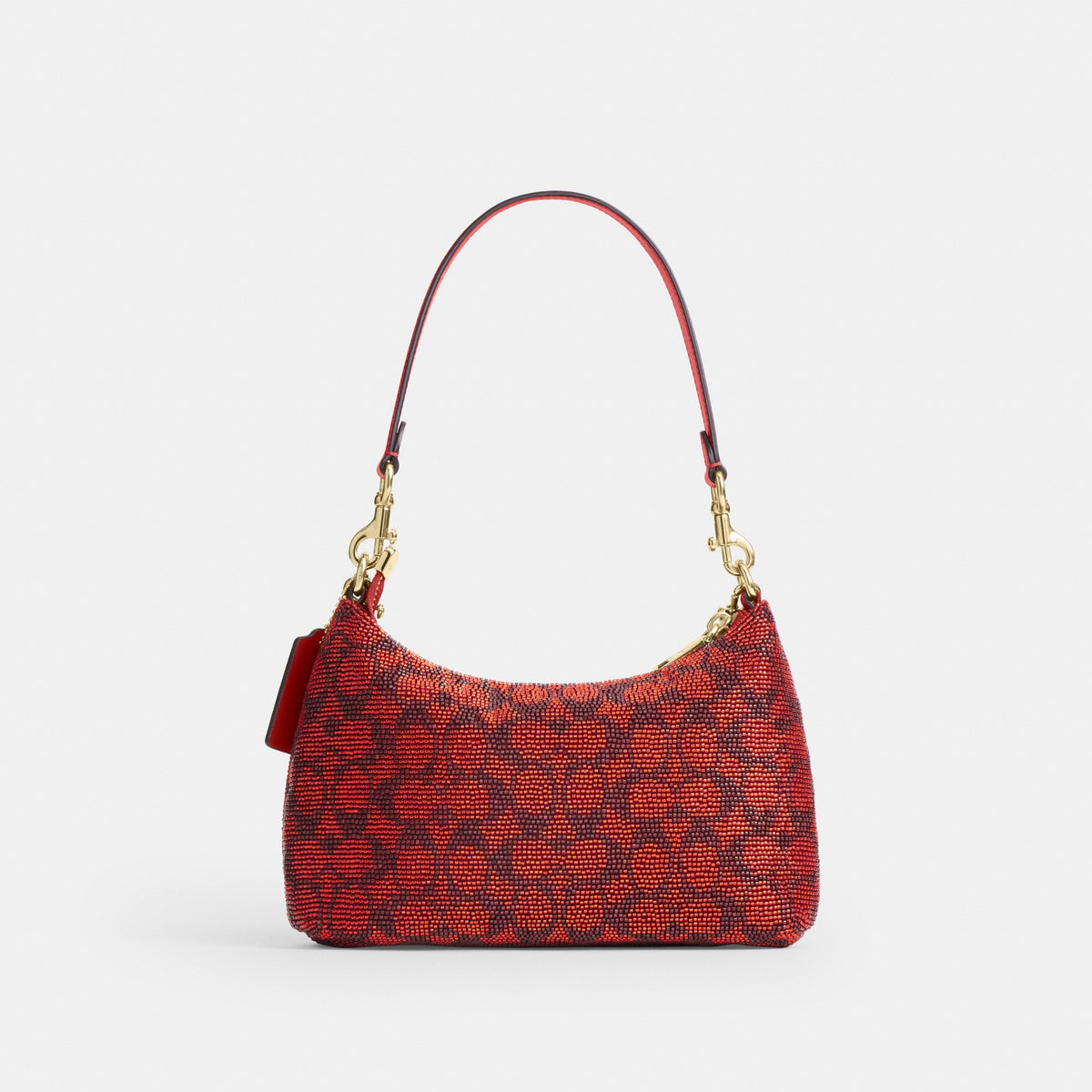 Teri Shoulder Bag In Signature Beaded Satin