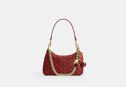 Teri Shoulder Bag In Signature Beaded Satin