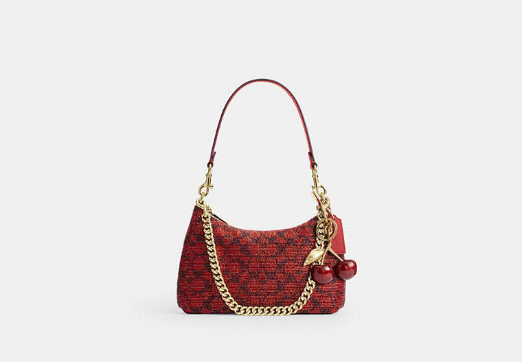 Teri Shoulder Bag In Signature Beaded Satin