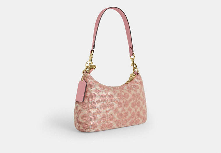 Teri Shoulder Bag In Signature Beaded Satin