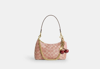 Teri Shoulder Bag In Signature Beaded Satin