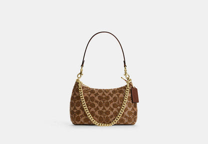 Teri Shoulder Bag In Signature Beaded Satin